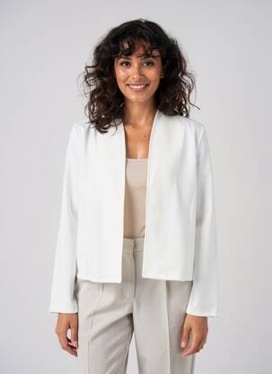 Veste casual coupe droite blanc GREGORY PAT femme