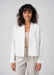 Veste casual coupe droite blanc GREGORY PAT femme