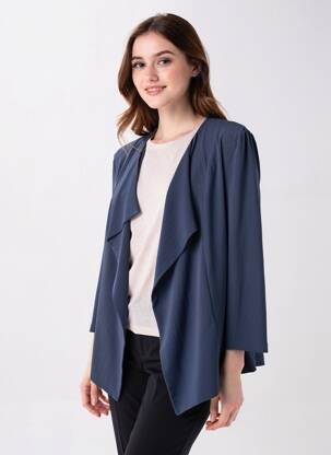 Veste casual coupe cintrée bleu DIAMBRE femme