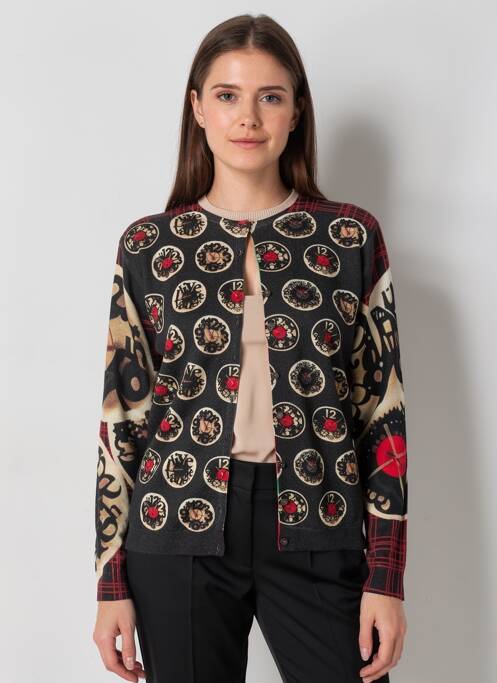 Gilet manches longues coupe cintrée noir JEI'S BY LETIZIA DENARO femme