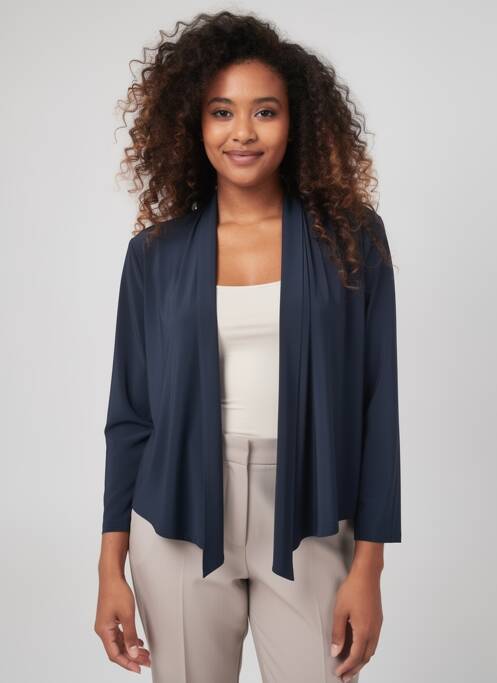 Gilet manches longues manches longues bleu VERA MONT femme
