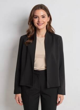 Veste casual coupe cintrée noir GREGORY PAT femme
