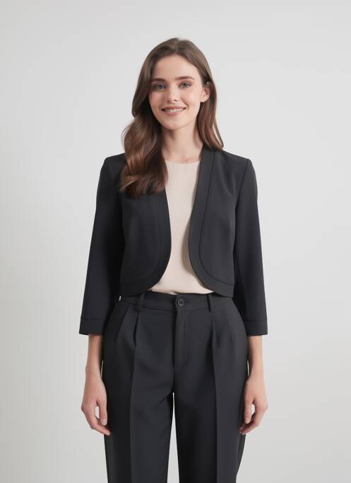 Boléro tissage crêpe noir DIAMBRE femme