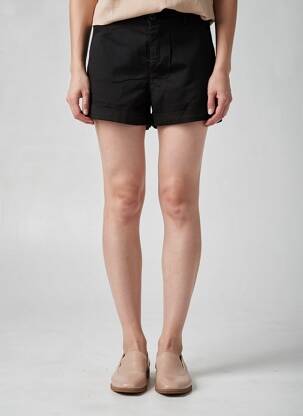 Short fermeture zippée sous rabat boutonné taille normale noir SARAH JOHN femme