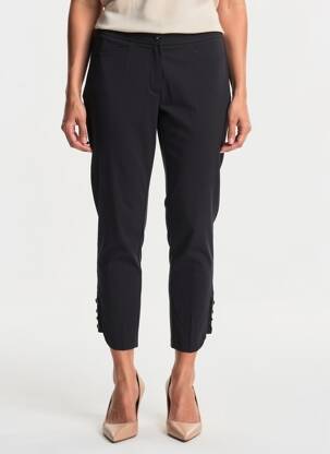 Pantalon 7/8 stretch taille normale noir QUATTRO femme
