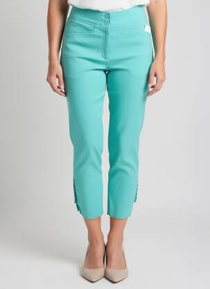 Pantalon 7/8 stretch taille normale bleu QUATTRO femme