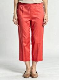Pantacourt stretch taille normale orange QUATTRO femme