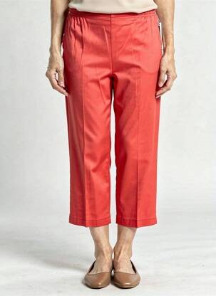 Pantacourt stretch taille normale orange QUATTRO femme