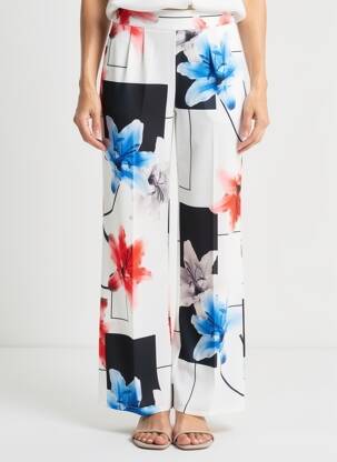 Pantalon droit poches blanc QUATTRO femme