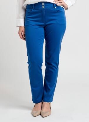 Pantalon slim poches bleu QUATTRO femme