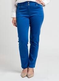 Pantalon slim poches bleu QUATTRO femme
