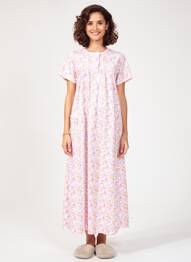 Chemise de nuit imprimé fleurs rose ROSE POMME femme