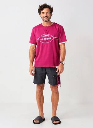 Pyjashort fermeture boutonnée sur le devant rose ROSE POMME homme