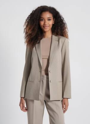 Blazer poches beige KAFFE femme