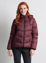 Doudoune poches sans capuche marron KAFFE femme