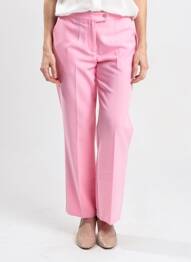 Pantalon droit stretch taille normale rose YES.ZEE femme