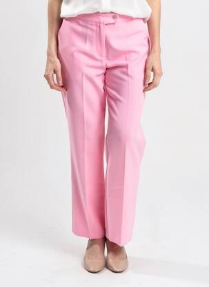 Pantalon droit stretch taille normale rose YES.ZEE femme