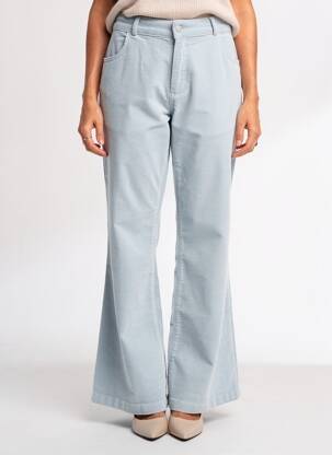 Pantalon flare stretch taille normale bleu PARA MI femme