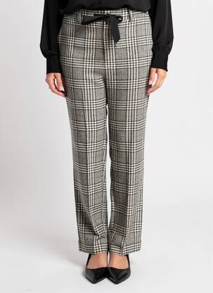 Pantalon droit stretch taille normale noir LA FEE MARABOUTEE femme
