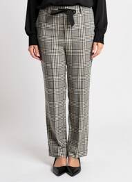 Pantalon droit stretch taille normale noir LA FEE MARABOUTEE femme