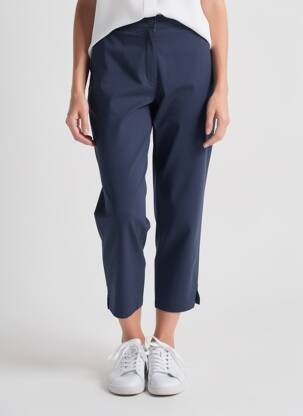 Pantalon 7/8 tissage popeline taille normale bleu BETTY BARCLAY femme