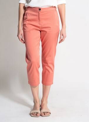 Pantacourt stretch taille normale orange AGATHE & LOUISE femme