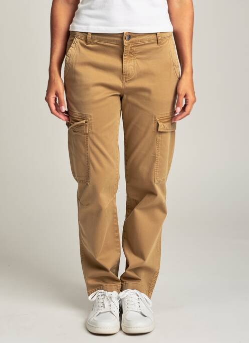 Pantalon cargo tissage popeline taille normale marron CO.J (CUP OF JOE) femme