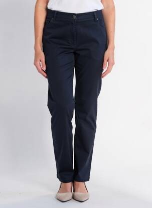 Pantalon slim tissage popeline taille normale bleu BETTY BARCLAY femme