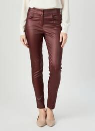 Pantalon slim stretch taille normale rouge MISS FANNY femme