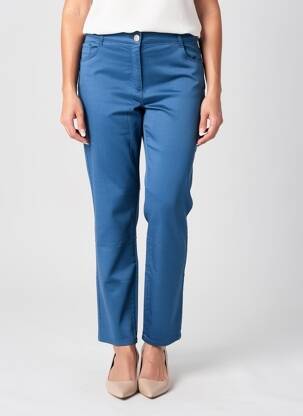 Pantalon slim stretch taille normale bleu EAST DRIVE femme