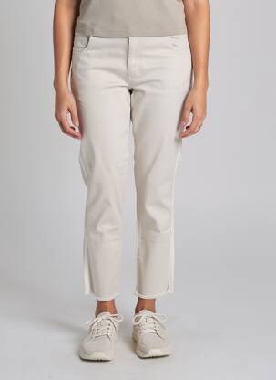 Pantalon 7/8 stretch taille normale gris PARA MI femme