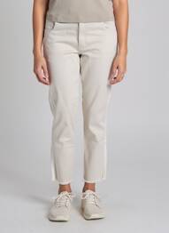 Pantalon 7/8 stretch taille normale gris PARA MI femme