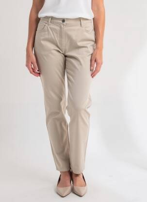 Pantalon slim stretch taille normale beige EAST DRIVE femme