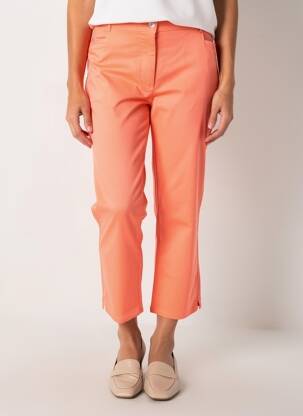 Pantalon 7/8 stretch taille normale orange DIANE LAURY femme
