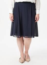 Jupe mi-longue taille normale bleu FRANCE RIVOIRE femme