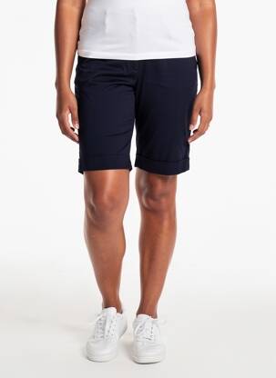 Bermuda taille à pinces taille normale bleu ANDAMIO femme