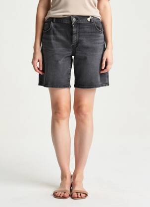 Short tissage denim taille normale noir C.O.J femme