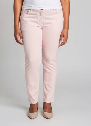 Pantalon slim tissage popeline taille normale rose BETTY BARCLAY femme