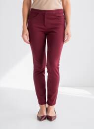 Jegging tissage denim taille normale rouge EAST DRIVE femme