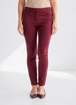 Jegging tissage denim taille normale rouge EAST DRIVE femme