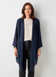 Gilet manches longues manches 3/4 bleu DIAMBRE femme