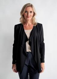 Gilet manches longues manches 3/4 noir DIAMBRE femme