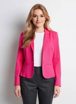 Blazer coupe cintrée rose SIGNE NATURE femme
