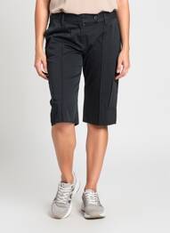 Bermuda taille à pinces taille normale noir LULUCASTAGNETTE femme
