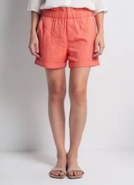 Short taille haute taille haute orange GRACE & MILA femme