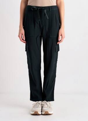 Pantalon cargo taille haute taille haute noir LA PETITE ETOILE femme