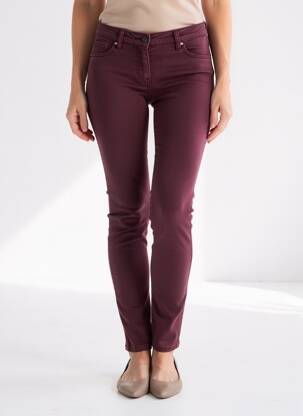 Jeans skinny stretch taille basse violet KOCCA femme