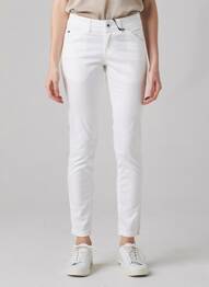 Pantalon slim taille basse taille basse blanc TOMMY HILFIGER femme