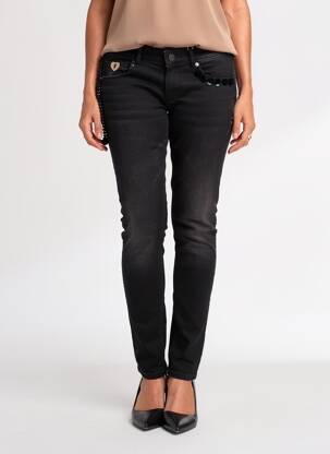 Pantalon slim poches noir FRACOMINA femme