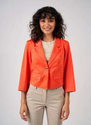 Blazer coupe cintrée orange FRACOMINA femme